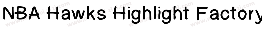 NBA Hawks Highlight Factory字体转换